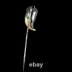 Vintage Silver Ethno Unisex Handmade Brooch Antique Collection