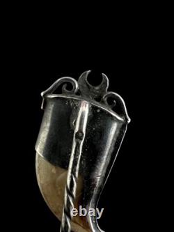 Vintage Silver Ethno Unisex Handmade Brooch Antique Collection