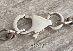 Vintage Silver Necklace Pendant in Solid 925 Silver 144 cm 28.8 grams