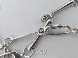 Vintage Silver Pendant Necklace O. P. Orlandini Modernist 60s 70s Rare