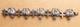 Vintage Silver And Solid Gold Bracelet With Crowned Eagle And Lorraine Cross