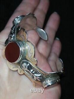 Vintage Solid Silver Bracelet Turkish Kazakh Traditional Art Creator
