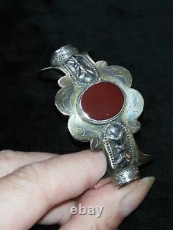 Vintage Solid Silver Bracelet Turkish Kazakh Traditional Art Creator