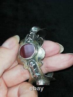 Vintage Solid Silver Bracelet Turkish Kazakh Traditional Art Creator