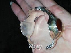 Vintage Solid Silver Bracelet Turkish Kazakh Traditional Art Creator
