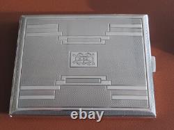 Vintage Solid Silver Cigarette Case 1930s