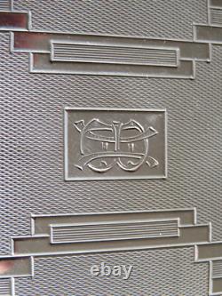 Vintage Solid Silver Cigarette Case 1930s