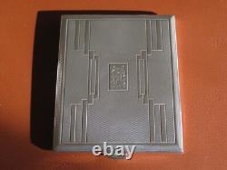 Vintage Solid Silver Cigarette Case 1930s