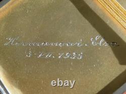 Vintage Solid Silver Cigarette Case 1930s