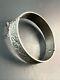 Vintage Solid Silver Gourmette Bracelet Art Nouveau Bangle