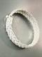 Vintage Solid Silver Gourmette Bracelet Ethnic Twisted Bangle Art