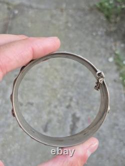 Vintage Solid Silver Moroccan Berber Bracelet 90.18g