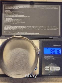 Vintage Solid Silver Moroccan Berber Bracelet 90.18g