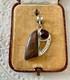 Vintage Solid Silver Pendant With Boulder Opal And Unique Garnet Creator
