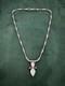 Vintage Sterling Silver Necklace Pendant Moonstone Origin India 925 Hallmark