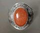 Vintage Sunstone Cuff Bracelet Set In Solid Silver