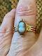 Vintage Unique Solid Silver Ring 18k Gold Genuine Cameo Fine Pearl Size 56