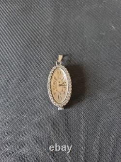 Vintage Women's Watch, Solid Silver Pendant