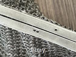 Vintage evening bag in solid silver mesh 245 gr No coin purse