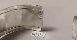 Vintage silver bangle bracelet cuff solid silver bangle 36g