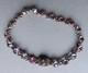 Vintage Solid Silver Bracelet With Multicolored Iridescent Stones