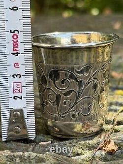 Vodka Cup & Russian Solid Silver & Russia & Antique