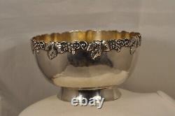 Wash Cup Raisin Ancient Silver Massive Antique Grape Wash Bowl Solid Silver