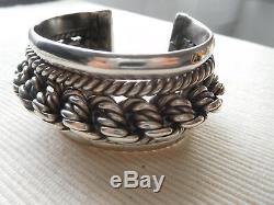 Wholesale Sterling Silver Bracelet Vintage Old Berber Africa Aures 176 Grs Ba11