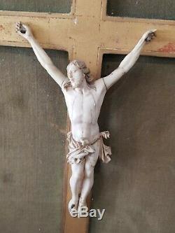 Wonderful Large Carved Christ Former Late 17th Early 18th