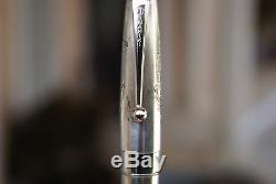 Wonderful Old Namiki Dragon 18 Kts Fountain Pen In Sterling Silver