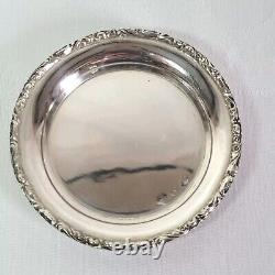 08k29 Ancien Service De Table 6 Dessous De Verres En Argent Massif 800