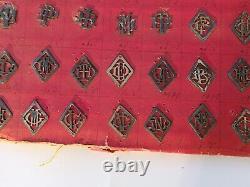 160 Monogrammes Argent Massif Lettres Anciennes Collection Rare Art Deco silver