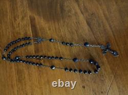 2 Ancien chapelet argent massif