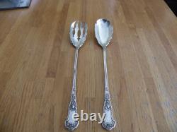 2 Couverts De Service Anciens Argent Massif Minerve Decor Louis XV