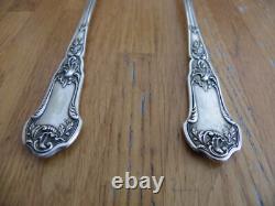 2 Couverts De Service Anciens Argent Massif Minerve Decor Louis XV