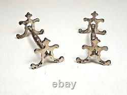 2 Porte Couteaux Anciens Argent Massif Anglais Solid Silver Victorian