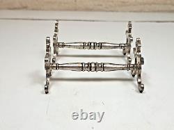 2 Porte Couteaux Anciens Argent Massif Anglais Solid Silver Victorian
