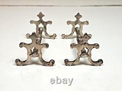 2 Porte Couteaux Anciens Argent Massif Anglais Solid Silver Victorian