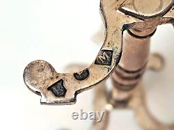 2 Porte Couteaux Anciens Argent Massif Anglais Solid Silver Victorian