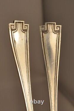 4 Fourchettes Ancien Argent Massif Etruscan Gorham Sterling Forks