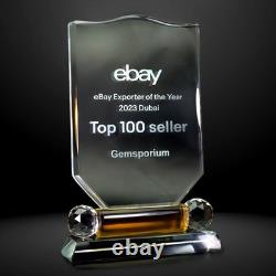 925 Pendentif Argent Massif Ancien Citron Quartz 43ct Émeraude Main Gemme