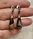 Agate Argent Massif Sculpt&Eacute;, Cr&eacute;ateur Anciennes Boucles D'oreilles