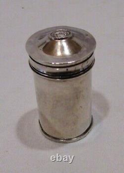 AMPOULE AUX SAINTES HUILES ANCIENNE 19ème ARGENT MASSIF / silver holy oil box