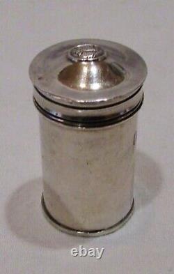 AMPOULE AUX SAINTES HUILES ANCIENNE 19ème ARGENT MASSIF / silver holy oil box