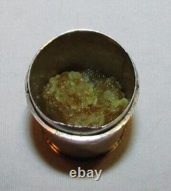 AMPOULE AUX SAINTES HUILES ANCIENNE 19ème ARGENT MASSIF / silver holy oil box