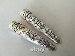 ANCIENNES BAGUE PROTÈGE ONGLE ARGENT MASSIF Chinese sterling silver nail guard