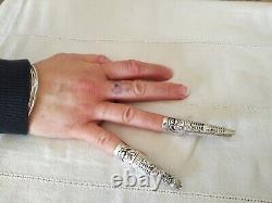 ANCIENNES BAGUE PROTÈGE ONGLE ARGENT MASSIF Chinese sterling silver nail guard