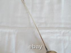 ANCIENNE Cuillère PUNCH ARGENT MASSIF Poinçonnée Minerve 1 Titre Décor D'OISEAUX