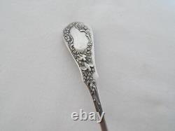 ANCIENNE Cuillère PUNCH ARGENT MASSIF Poinçonnée Minerve 1 Titre Décor D'OISEAUX