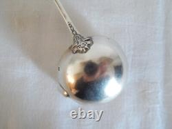 ANCIENNE Cuillère PUNCH ARGENT MASSIF Poinçonnée Minerve 1 Titre Décor D'OISEAUX